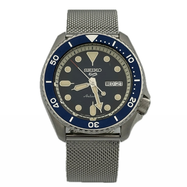 Seiko 5 Sports Watch - Stainless Steel - Blue Dial