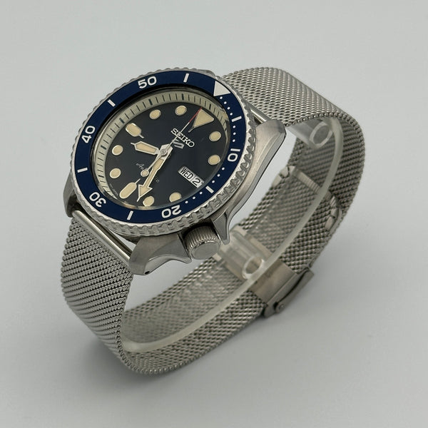 Seiko 5 Sports Watch - Stainless Steel - Blue Dial