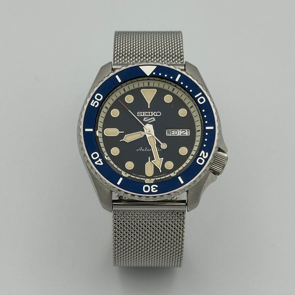 Seiko 5 Sports Watch - Stainless Steel - Blue Dial