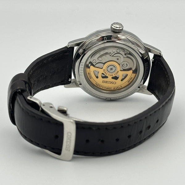 Seiko Presage - Red Dial, Leather Strap - Negroni