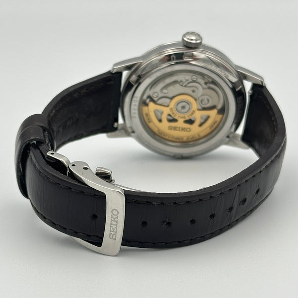Seiko Presage - Red Dial, Leather Strap - Negroni