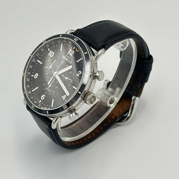 Shinola Canfield Sport Chronograph Watch - Black Dial