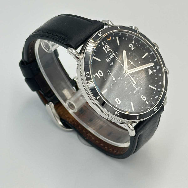 Shinola Canfield Sport Chronograph Watch - Black Dial