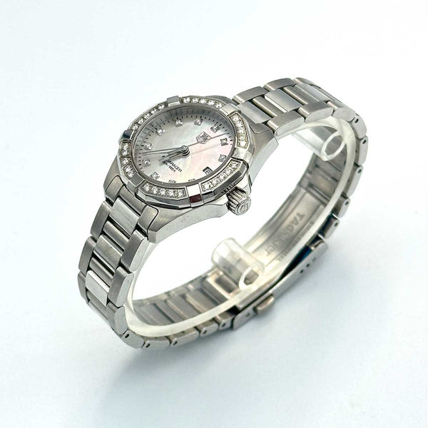 TAG Heuer Aquaracer - Mother of Pearl Dial, Diamond Bezel - Chicago Pawners & Jewelers