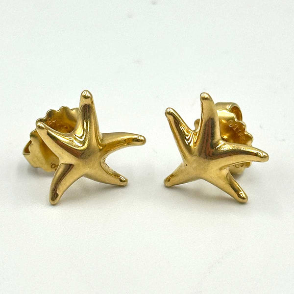 Tiffany and Co. 18k Yellow Gold Starfish Earrings - Elsa Peretti