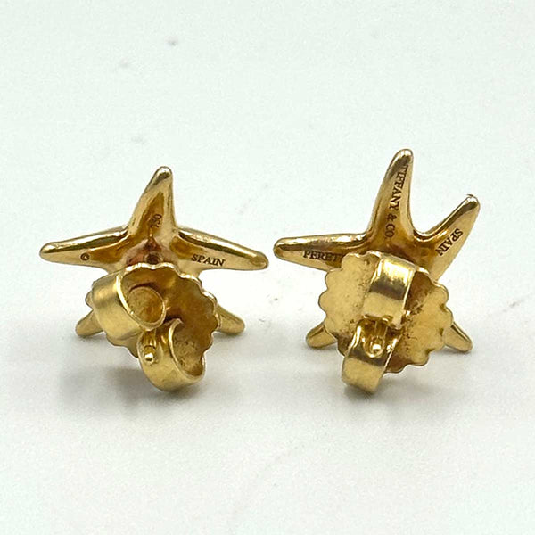 Tiffany and Co. 18k Yellow Gold Starfish Earrings - Elsa Peretti