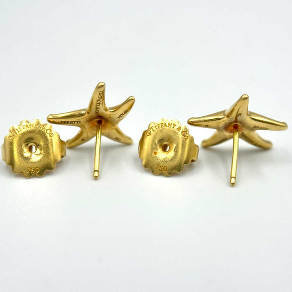 Tiffany and Co. 18k Yellow Gold Starfish Earrings - Elsa Peretti