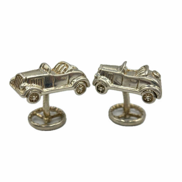 Tiffany and Co. Car Motif Cuff Links Sterling Silver