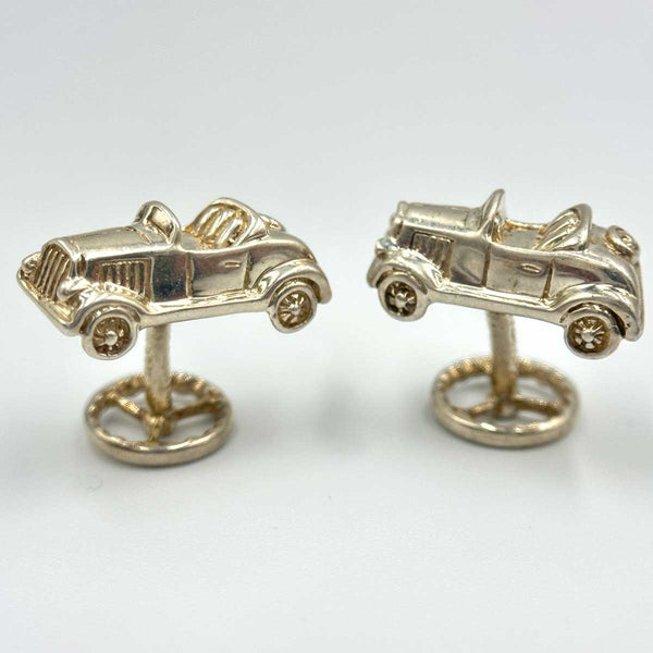 Tiffany and Co. Car Motif Cuff Links Sterling Silver