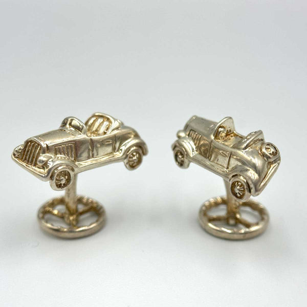 Tiffany and Co. Car Motif Cuff Links Sterling Silver
