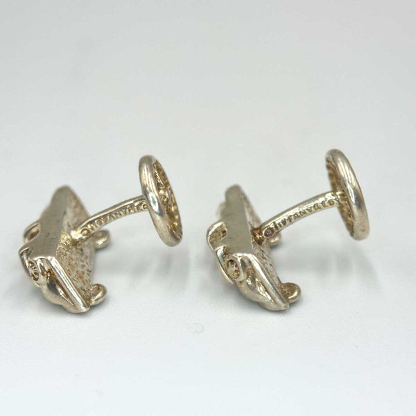 Tiffany and Co. Car Motif Cuff Links Sterling Silver