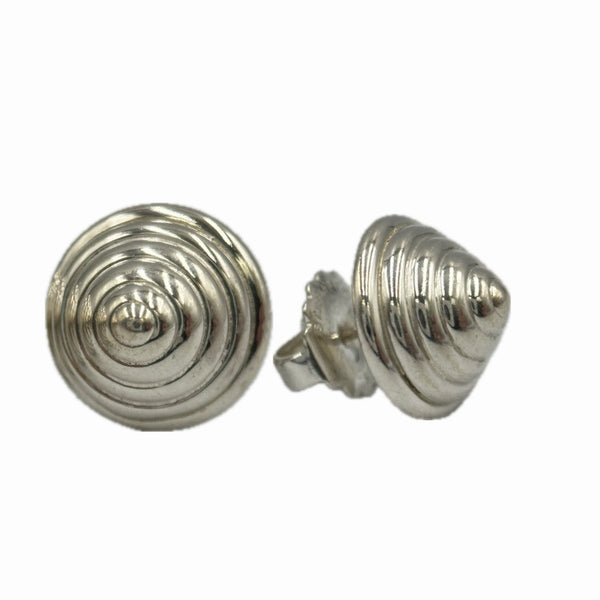 Tiffany and Co Sterling Silver Spiral Stud Earrings
