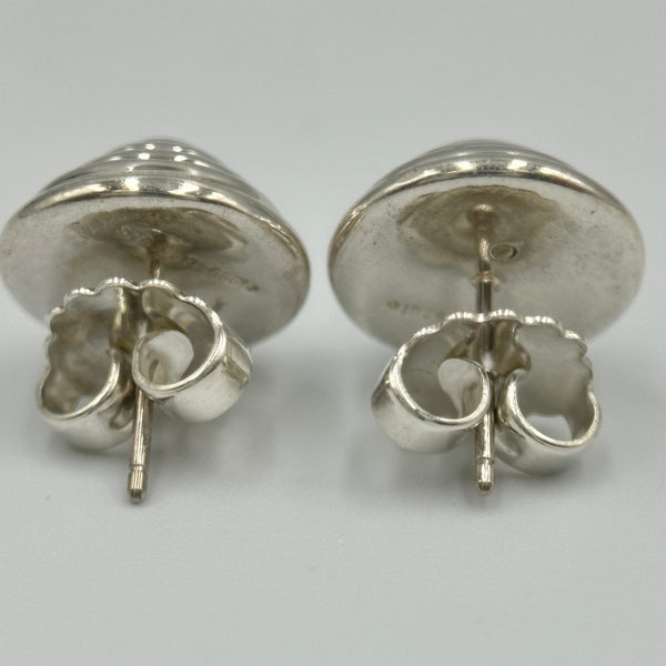 Tiffany and Co Sterling Silver Spiral Stud Earrings