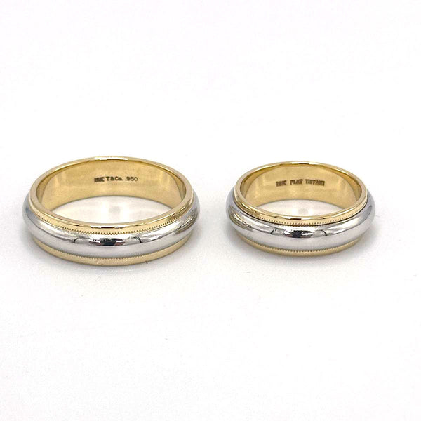 Tiffany and Co Together Milgrain 18K and Platinum Wedding Band - 6mm