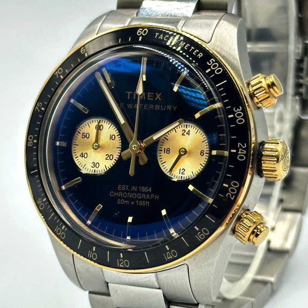 Timex Waterbury Heritage Chronograph - Stainless Steel