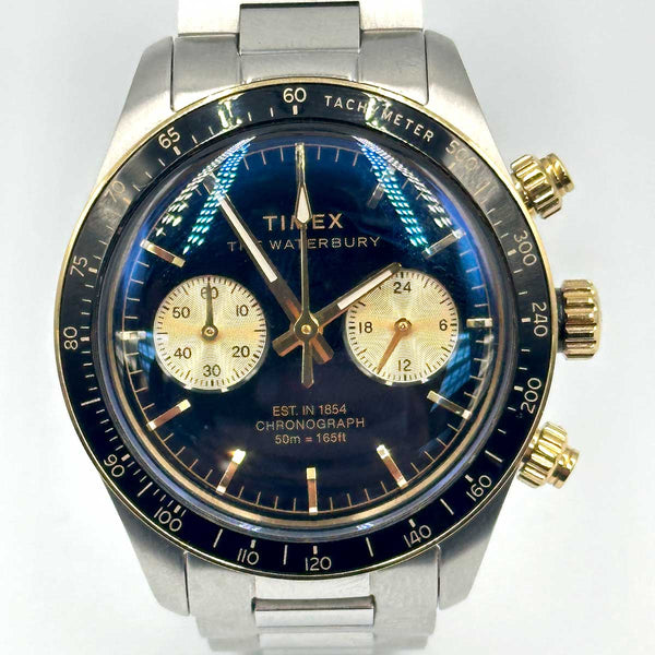 Timex Waterbury Heritage Chronograph - Stainless Steel