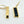 Trisko Geometric Yellow Gold and Sapphire Earrings
