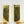 Trisko Geometric Yellow Gold and Sapphire Earrings