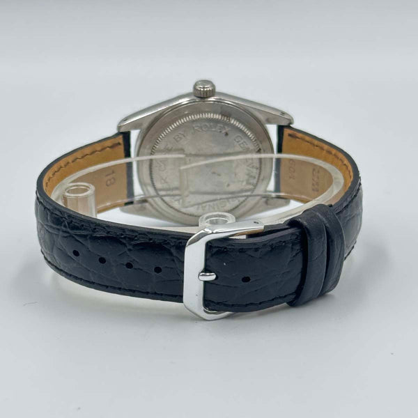 Tudor Prince Oysterdate - Steel on leather strap