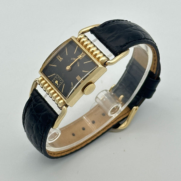 Vintage 1940s Lord Elgin Swing Lug "Drivers" Watch 14k Gold Filled