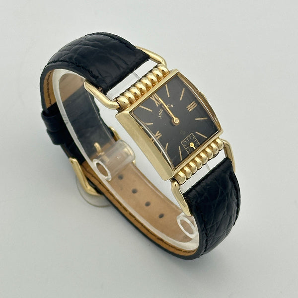 Vintage 1940s Lord Elgin Swing Lug "Drivers" Watch 14k Gold Filled