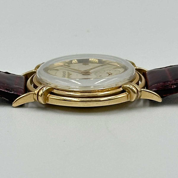 Vintage Longines Fancy Case Watch - 14k Yellow Gold (Early 1950s)