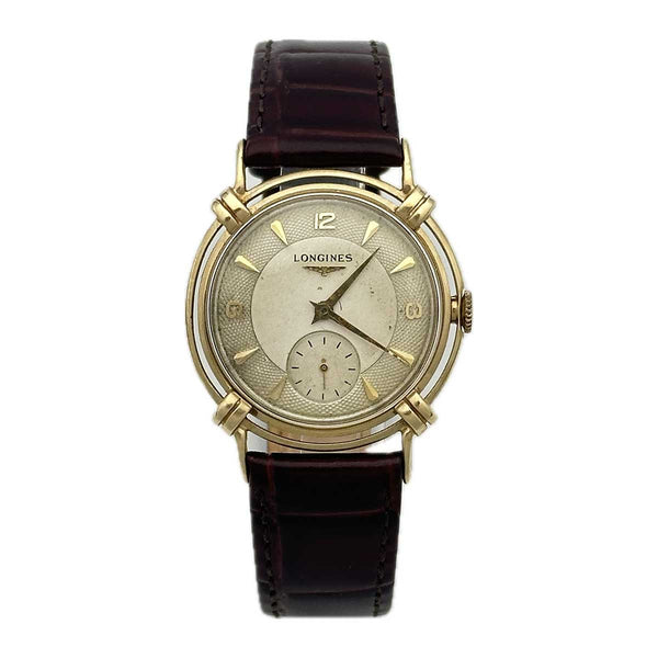 Vintage Longines Fancy Case Watch - 14k Yellow Gold (Early 1950s)