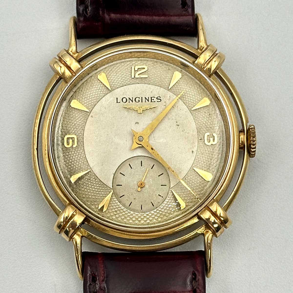 Vintage Longines Fancy Case Watch - 14k Yellow Gold (Early 1950s)