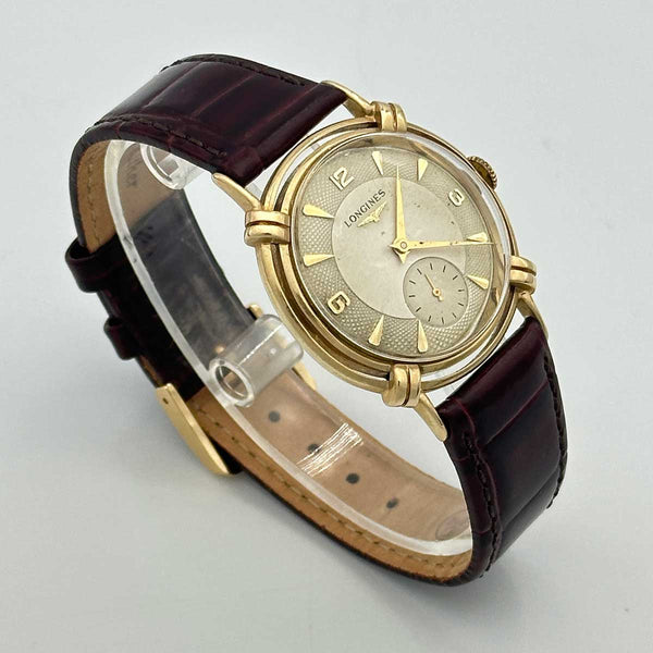 Vintage Longines Fancy Case Watch - 14k Yellow Gold (Early 1950s)