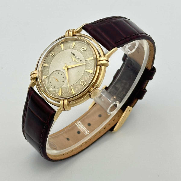 Vintage Longines Fancy Case Watch - 14k Yellow Gold (Early 1950s)