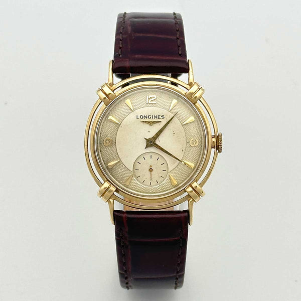 Vintage Longines Fancy Case Watch - 14k Yellow Gold (Early 1950s)