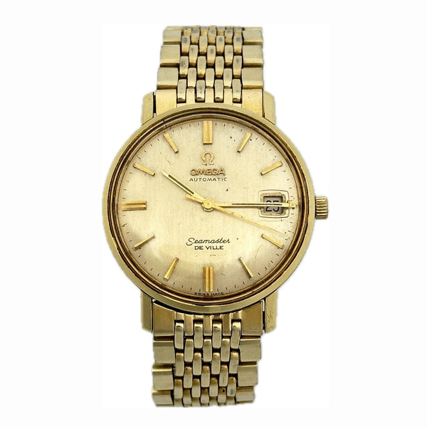 Vintage Omega Seamaster Deville - Date - Gold Plate