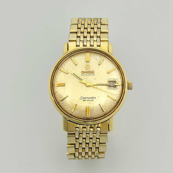 Vintage Omega Seamaster Deville - Date - Gold Plate