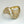 Geometric Dome Ring with Diamonds - Yellow Gold