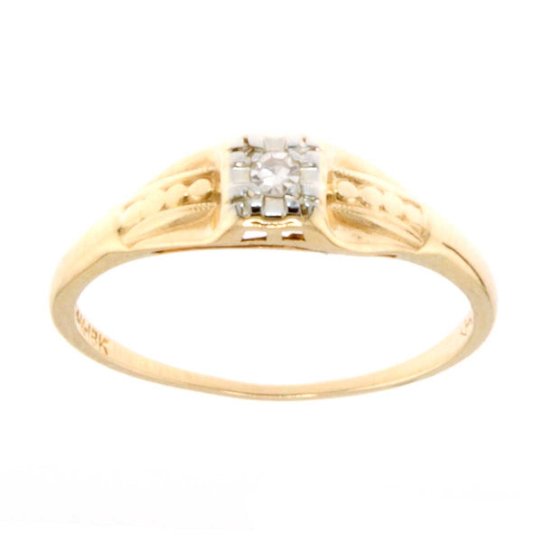 Art Deco 14k-18k Diamond Engagement Ring