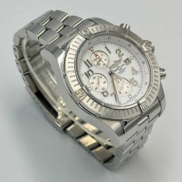 Breitling Super Avenger White Arabic Dial