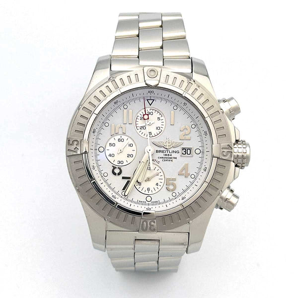 Breitling Super Avenger White Arabic Dial