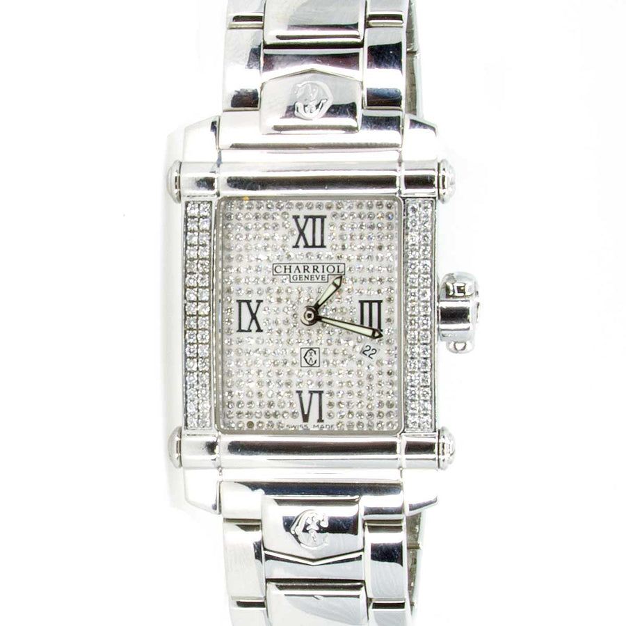 Charriol Colvmbvs with Diamond Bezel – Chicago Pawners & Jewelers