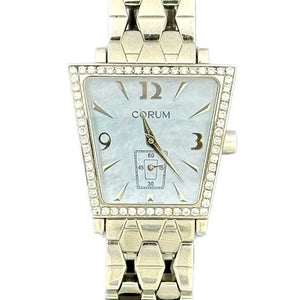 Corum Trapeze Blue MOP Dial Diamond Bezel - Chicago Pawners & Jewelers