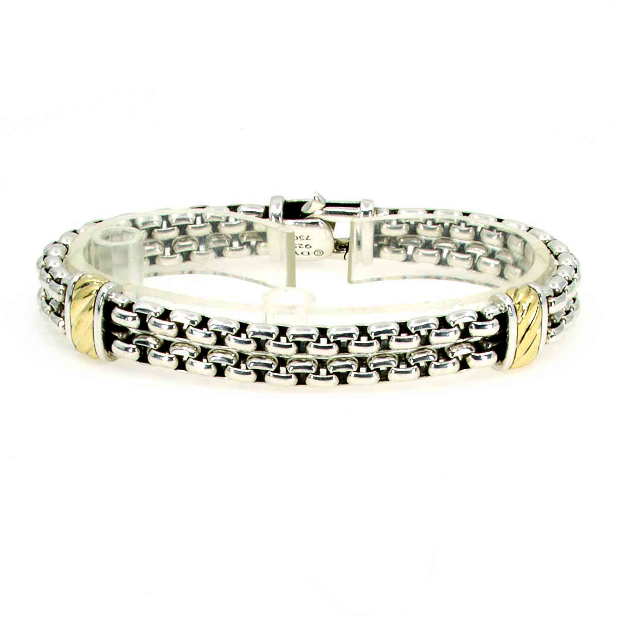 David Yurman Cable Row Box Chain Bracelet in Sterling Silver