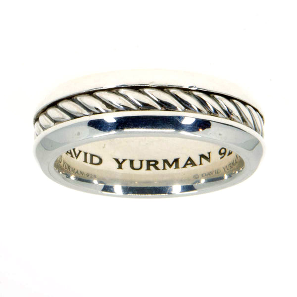 David Yurman Cable Inset Band Ring