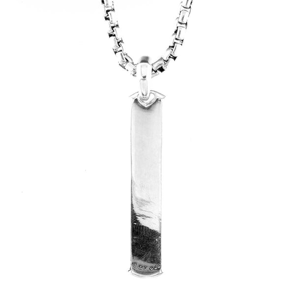 David Yurman Pave Dog Tag with Black Diamonds - Chicago Pawners & Jewelers