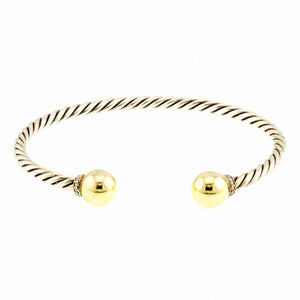 David Yurman Solari Bracelet with 18kt Gold and Diamonds - Chicago Pawners & Jewelers