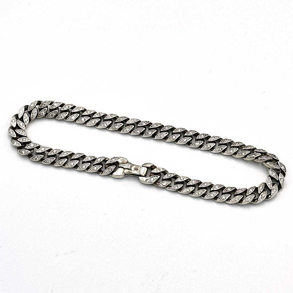 David Yurman Curb Chain Bracelet with Diamonds