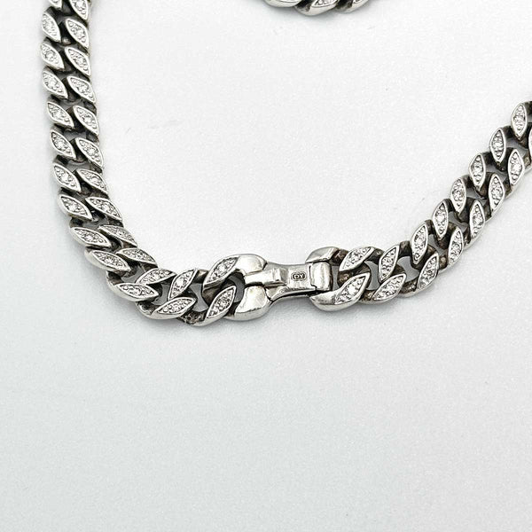 David Yurman Curb Chain Bracelet with Diamonds