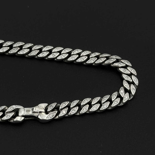 David Yurman Curb Chain Bracelet with Diamonds