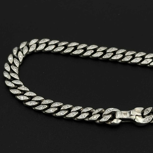 David Yurman Curb Chain Bracelet with Diamonds