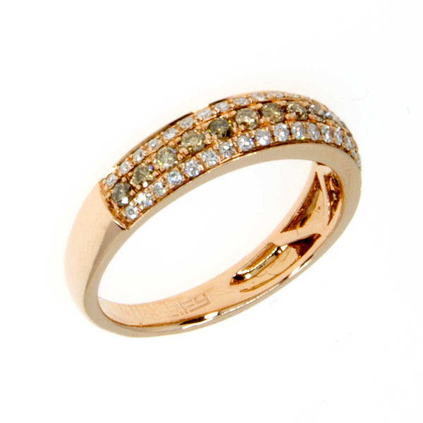Effy Espresso Rose Gold Diamond Band Ring - Chicago Pawners & Jewelers