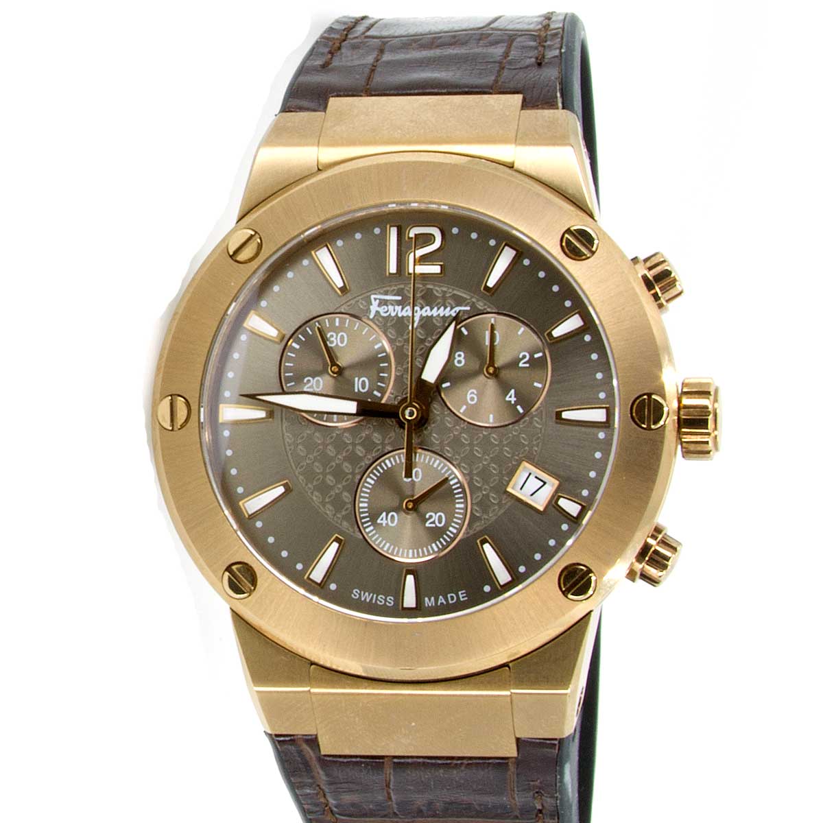 Salvatore Ferragamo F-80 Chronograph Bronze | Chicago Pawners & Jewelers