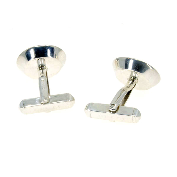 Gucci Logo Disc Cufflinks in Sterling Silver - Chicago Pawners & Jewelers